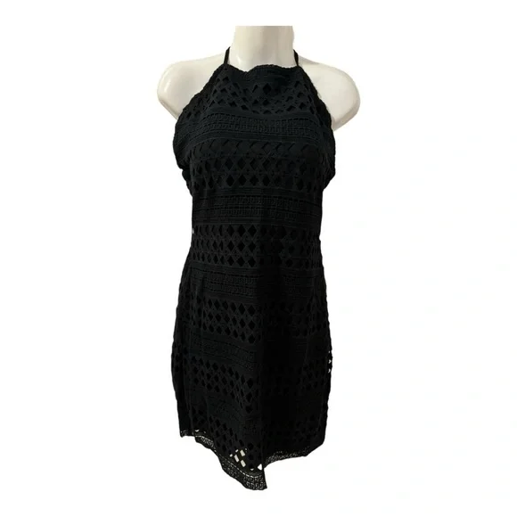 Black mini dress - halter - Jack by BB Dakota size 8 - Picture 1 of 9